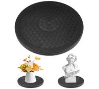 25.5 cm Base Giratoria Plataforma Rotatoria de 360°, Plataforma Giratoria Universal Redonda, Plato Rotatorio de 360 Grados con Rodamientos de Bolas, para TV, Fotografía, Exhibición de Joyas y Plantas