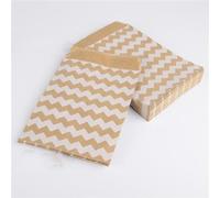 25/50/100pc bolsa de dulces Party Favor Bolsas de papel Chevron Polka Dot Stripe Print Paper craft Bakery Bag-wave 10x15cm-25pcs-as pic
