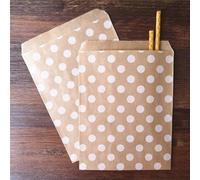 25/50/100pc bolsa de dulces Party Favor Bolsas de papel Chevron Polka Dot Stripe Print Paper craft Bakery Bag-dot 13x18cm-50pcs-as pic