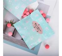 25/50/100pc bolsa de dulces Party Favor Bolsas de papel Chevron Polka Dot Stripe Print Paper craft Bakery Bag-blue 13x18 no sticke-50pcs-as pic