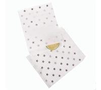 25/50/100pc bolsa de dulces Party Favor Bolsas de papel Chevron Polka Dot Stripe Print Paper craft Bakery Bag-silver stars 13x18cm-50pcs-as pic
