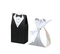 25/50 Uds. Bolsa de recuerdo de boda caja de dulces for novia y novio DIY con cinta decoración de boda recuerdos suministros for fiestas para Boda Cumpleaños Fiesta Vacaciones(25pc,Style 6)