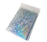 25/50 Unids/lote Bolsas Láser Bolsa de Envío Autoadhesiva Sobre de Correo Holográfico Bolsas de Almacenamiento de Joyas y Cosméticos Acolchadas con Burbujas-LS40X30CM 25 Piezas-Bolsas