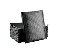 25/50PCS Sobres acolchados para correo bolsas de embalaje para sobres de envío bolsa ziplock 13x18cm Pink-50pcs-black-15 * 18cm