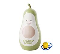 25.59in Fruit Design Cartoon Boxing Sandbag - 0.35mm Heavy Duty Anti Burst PVC, Leakproof Deep Threaded Gasket Base, High Rebound Structural Cross Weld Seam, Quick Inflation Air Pump Included | For