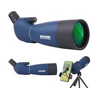 25-75×70 telescopio terrestre, Hunting Spotter Scope para Disparar a los Objetivos, Telescopios-A Prueba de Agua con Prisma BAK4 Trípode Adaptador de teléfono Bolsa de Transporte, para Bird Watching