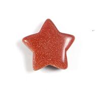 25 adornos con forma de estrella de cristal natural, adornos coloridos minerales para hacer, arena dorada