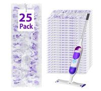 25 almohadillas desechables de alta resistencia para mopa Swiffer Power, recambios de limpieza de pisos, no lavables y sin perfume, compatibles con Swiffer PowerMop (absorción rápida, sin residuos)