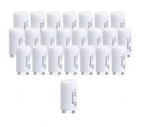 25 arrancadores de tubo fluorescente de 4 a 22 W, interruptor de arranque de luz T8 T12 con condensador, arrancador para tiras de luces, lámparas fluorescentes, tubos de lámpara asesina de mosquitos