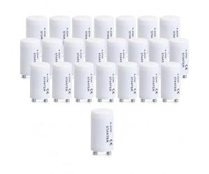 25 arrancadores de tubo fluorescente de 4 a 22 W, interruptor de arranque de luz T8 T12 con condensador, arrancador para tiras de luces, lámparas fluorescentes, tubos de lámpara asesina de mosquitos