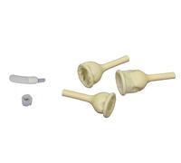 25 bolsas de goma para orinario macho con catéter externo de un solo uso, 25 unidades, viene con una tira de espuma para apretar 1 unidad (mediano 25 mm 1 pulgada)