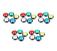25 Botones de, de 60 mm Botón Pulsador LED de 2,36 Pulgadas con Microinterruptor para Consola de Videojuegos de MáQuina