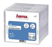 25 CAJAS CD SLIM DOBLE