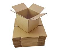 25 cajas pequeñas de cartón marrón tamaño 200 x 200 x 200 mm 200 x 200 mm, cubos cuadrados de 20,3 cm embalaje envío envío envío envío postal cajas
