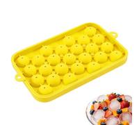 25 Cavity Ice Trays, Silicone Ice Mold with Removable Lid for Easier to Release and Stackable Freezer Storage, Efficient Cooling Function for Whiskey Bourbon Cocktails Wine Use, Food Grade Silicone