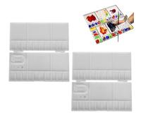 25 Compartments Watercolor Palette, 2PCS Folding Paint Tray 20 Wells and 5 Mixing Areas Painting Pallet with Thumb Hole for Artists Student
