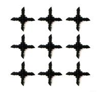 25 conectores cruzados de 4 vías, conector de púas de microriego de 4 mm, compatible con riego de jardín, paisajismo e invernaderos de vidrio