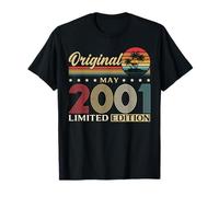 25 cumpleaños Hombre Mujer Regalo Mayo 2001 Camiseta