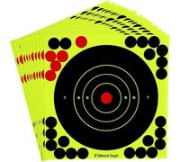 25 dianas Adhesivas reactivas de Tiro - Efecto Splatter Fluor - 20,3 cms