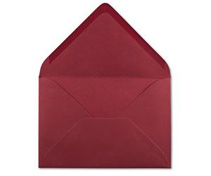 25 DIN C5 Sobres oscuro Rojo 220 X 154 mm 110 g/m² nassklebung Post de sobres sin ventana Ideal para Navidad Tarjetas de felicitación invitaciones de glüxx en su Agent