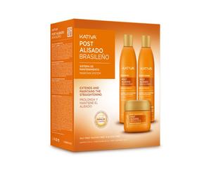 ¡25% DTO! Pack Post Alisado Brasileño Sistema de Mantenimiento Champú + Acondicionador + Tratamiento 600 ml