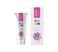 WOOM Junior Bubble Gum pasta de dientes 50 ml especialmente formulada ayuda a prevenir la caries y fortalecer el esmalte dental
