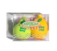¡25% DTO! Set 2 Esponjas Frutitas 20 gr