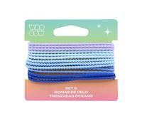 ¡25% DTO! Set 5 Gomas de Pelo Trenzadas