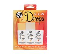¡25% DTO! Set Glow Drops W7 Bronceadores para la cara