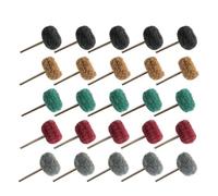 25 estropajos for minitaladro, cepillo abrasivo de 3 mm, rueda de pulido de fibra de nailon, cabezal de lijado, herramientas de pulido.(Mixed,With 2.35mm shank)