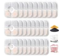 25 filtros de fuente de gato de repuesto para fuente de agua catit pixi, filtro para fuente de gatos con sistema de filtro triple, incluyendo resina y carbón activado, compatible con fuentes de agua
