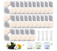 25 filtros para fuente de gato para fuente de agua Catit Pixi | Filtro triple con carbón activo y resina, apto para fuentes Catit Pixi, incluye 4 mangueras