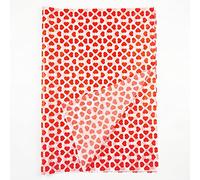 25 hojas de papel de seda de corazón rojo a granel papel de regalo de 19.7 x 27.5 pulgadas, bolsas de regalo decoración de papel de seda para el día de San Valentín, boda, despedida de soltera, fiesta