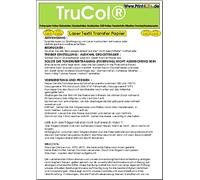 25 hojas de tamaño A4 impresora láser a color láser película de transferencia copiadora / papel de transferencia de papel / especial para la impresión en blanco o de color claro camisetas, gorras de béisbol y otros textiles de algodón. Imprimir su diseño en el papel de transferencia con un recubrimiento especial y transferir la imagen usando una prensa de transferencia de textiles