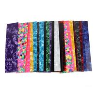 25 hojas perforadoras para púas de guitarra, crea tus propias púas de guitarra personalizadas con material de celuloide rápidamente