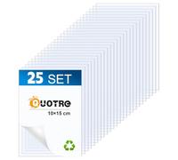 25 Hojas Placas de Metacrilato Transparente con Película Protectora,Plexiglás de calidad Ideal para Manualidades,Dibujo,Impresión y Marco de Fotos,100x150x1mm