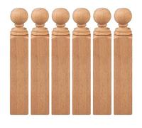 25 husillos de balaustre de madera para escaleras, carpintería, manualidades y proyectos de mejora del hogar