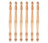25 husillos de balaustre de madera sin hed de 25,4 cm, decoración europea, ideal para escaleras, proyectos de carpintería, madera sin pintar, h