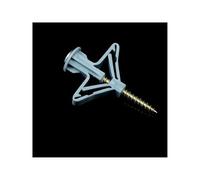 25 juegos de kit de anclaje de paneles de yeso de expansión de nailon especial con tornillos de acero al carbono galvanizado, pared autoperforada(Gray-50PCS)