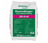 25 kg Fertilizante para césped de efecto prolongado 20+5+8 Beckmann para aprox.