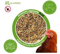 25 kg Premium Legemehl PLUS con Orégano - Alimento para aves de corral para