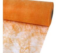 25 m sizo Flor® Original Cinta de Mesa Camino de Mesa Mesa Decorativa Fibra Seda 30 cm/300 mm, Color: melocotón