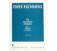 25 melodische Studien 2: für Oboe mit leichter Klavierbegleitung: oboe and piano.