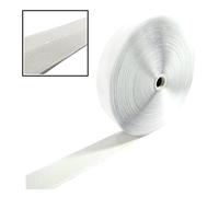 25 Metros/Belcro Adhesivo - Sólo Una Cara: Gancho - Cinta de Cierre para Pegar Cortinas, Alfombras, Telas, Mosquiteras, Cuadros, Adhesivo Fuerte, Hook and Loop, (Blanco Gancho, 20mm)