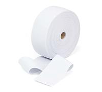 25 Metros/Cinta Elástica para Costura, Elige Color y Grosor, Goma Elástica para Coser, Elástico para Ropa y Manualidades, Elástico de Costura, Blanco, (100MM X 25M)