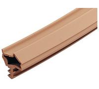 25 Metros - GedoTec Sello de la puerta habitación S 7210 para interior Junta marrón oscuro Ancho plegado: 12 mm termoplástico Elastómero (TPE) Calidad marca su Sala estar - 25 Meter - weiß