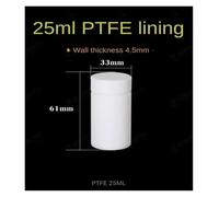 25 ml, 50, 100, 150, 200 PPL PTFE revestido for síntesis hidrotermal,Equipo de laboratorio(Purple)