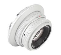 25 Mm F1.7 Manual de Apertura Grande Focuso Fijo para APS de Montaje RF - Lente de Formato C R7 R10 R50 R100 RP R5 R6 para Paisajes de Retratos (Silver)