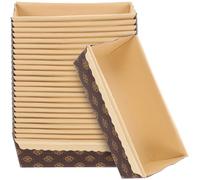 25 Moldes de Papel Desechables para Pan, Magdalenas, Pudín, Pasteles y Postres - Incluye para Navidad