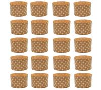 25 moldes Kulich para pan de Pascua, gran forma de papel para panettone, 5,31 x 3,74 pulgadas